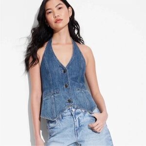 Open Back Jean Top